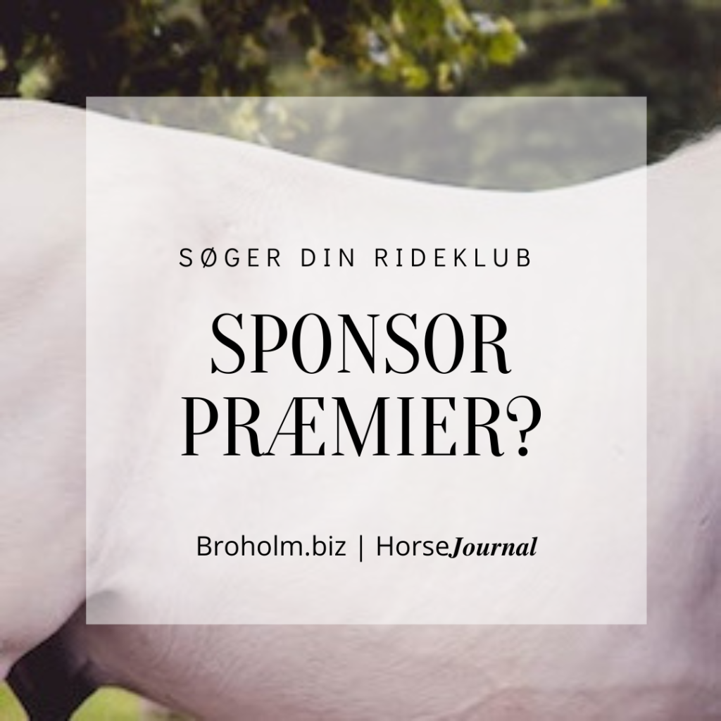 Søger din rideklub sponsorpræmier?